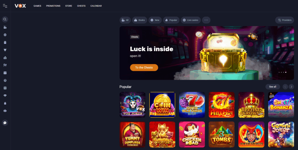 Vox casino payout
